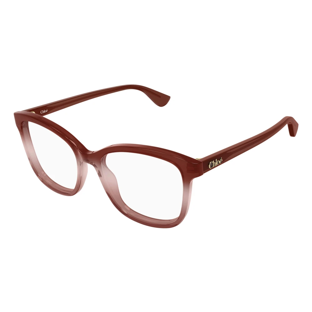 Chloé Bordeaux Ch0393o 004 Woman Optical Frames Acetate Transparent Cat Eye - Image 2