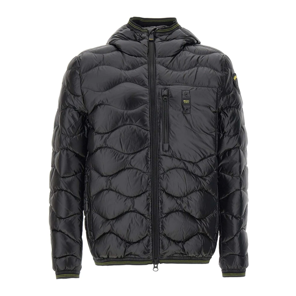 Blauer Jas Black Heren