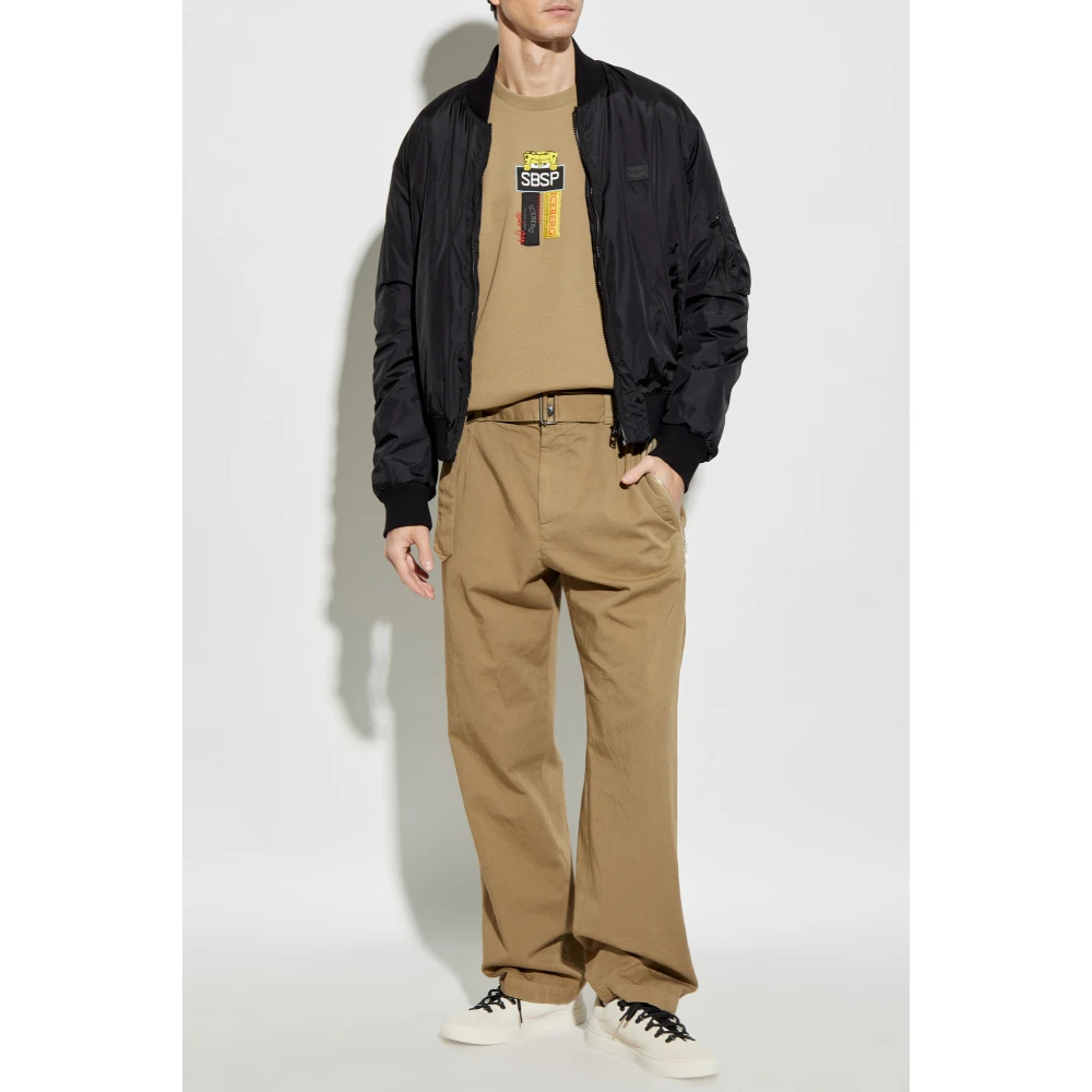 Iceberg Sweatshirt met logo Beige Heren