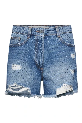 Frayed Denim Shorts