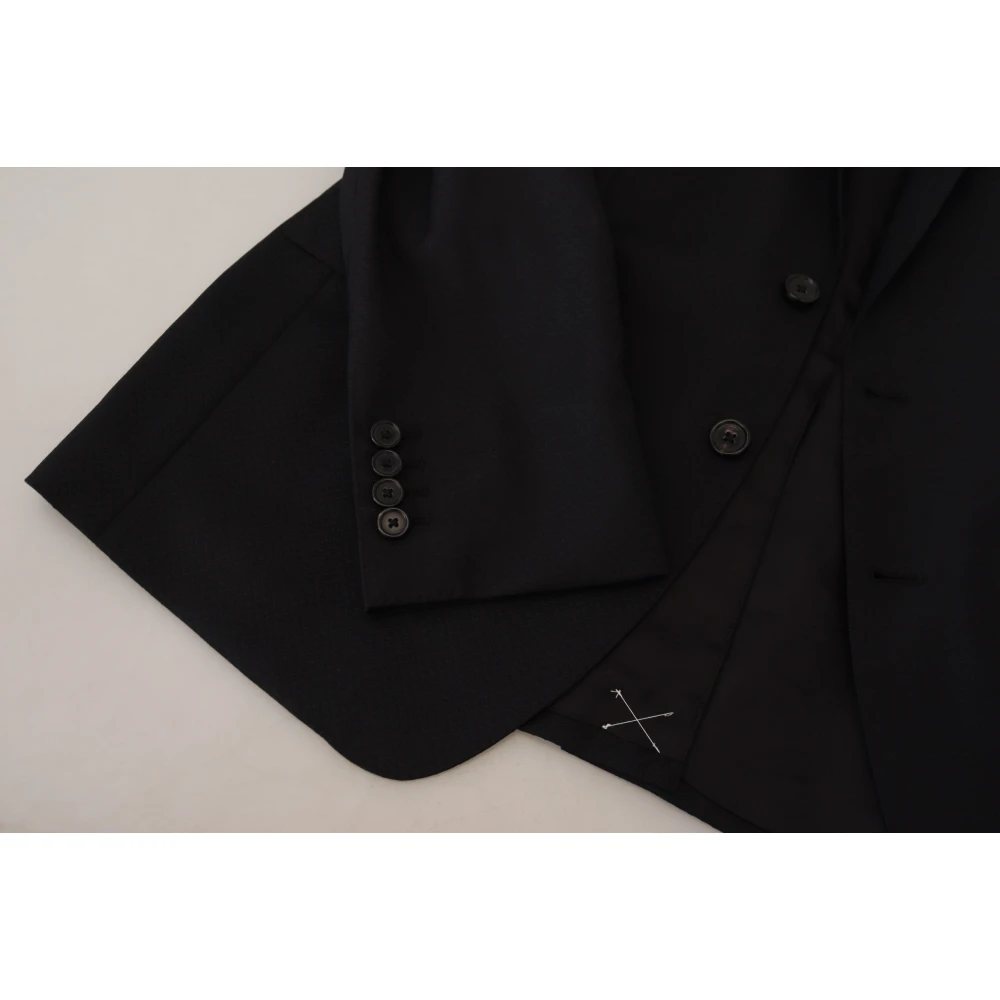 Dolce & Gabbana Zwart enkellange 2-delige MARTINI-pak Black Heren