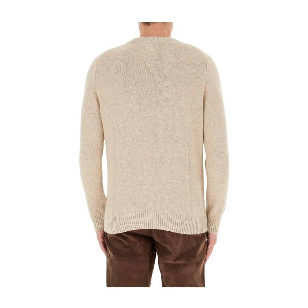 Pepe Jeans Beige Alpaca Wol Klassieke Trui Beige Heren