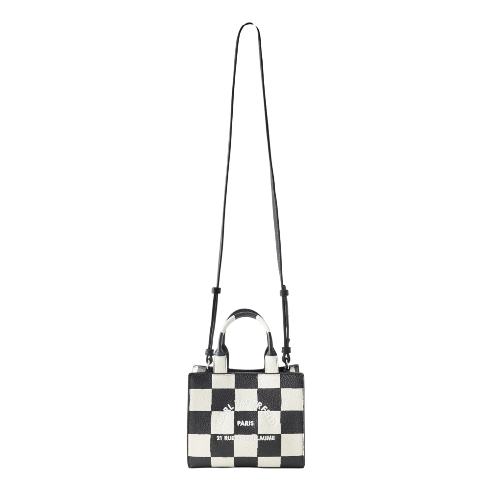 Karl Lagerfeld Black Handbags, Female, One Size, Mini Cabas Carré