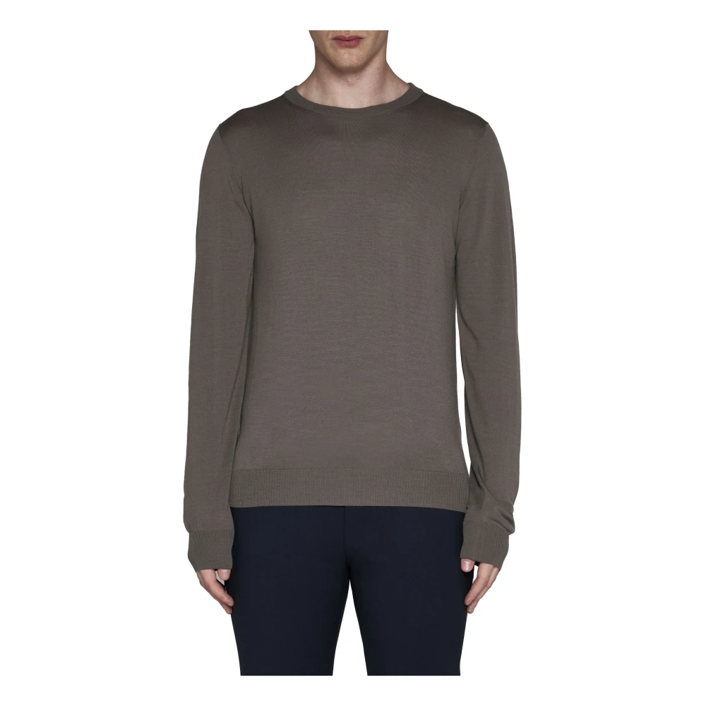 Piacenza 1733 Klassieke Sweaters in Wit Blauw Gray Heren