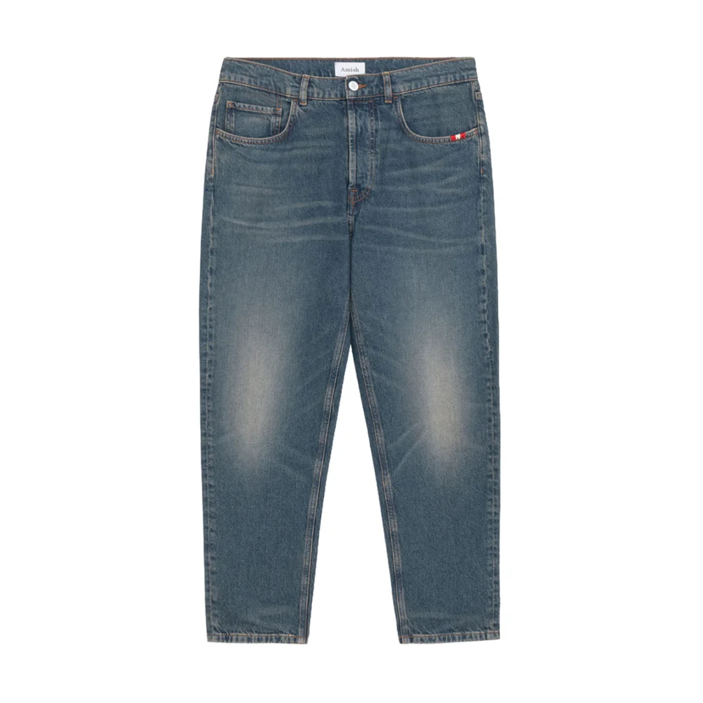 Amish Men's Black Jeremiah Carrot Fit Jeans - Straight Fit Jeans - W36 - Jeans