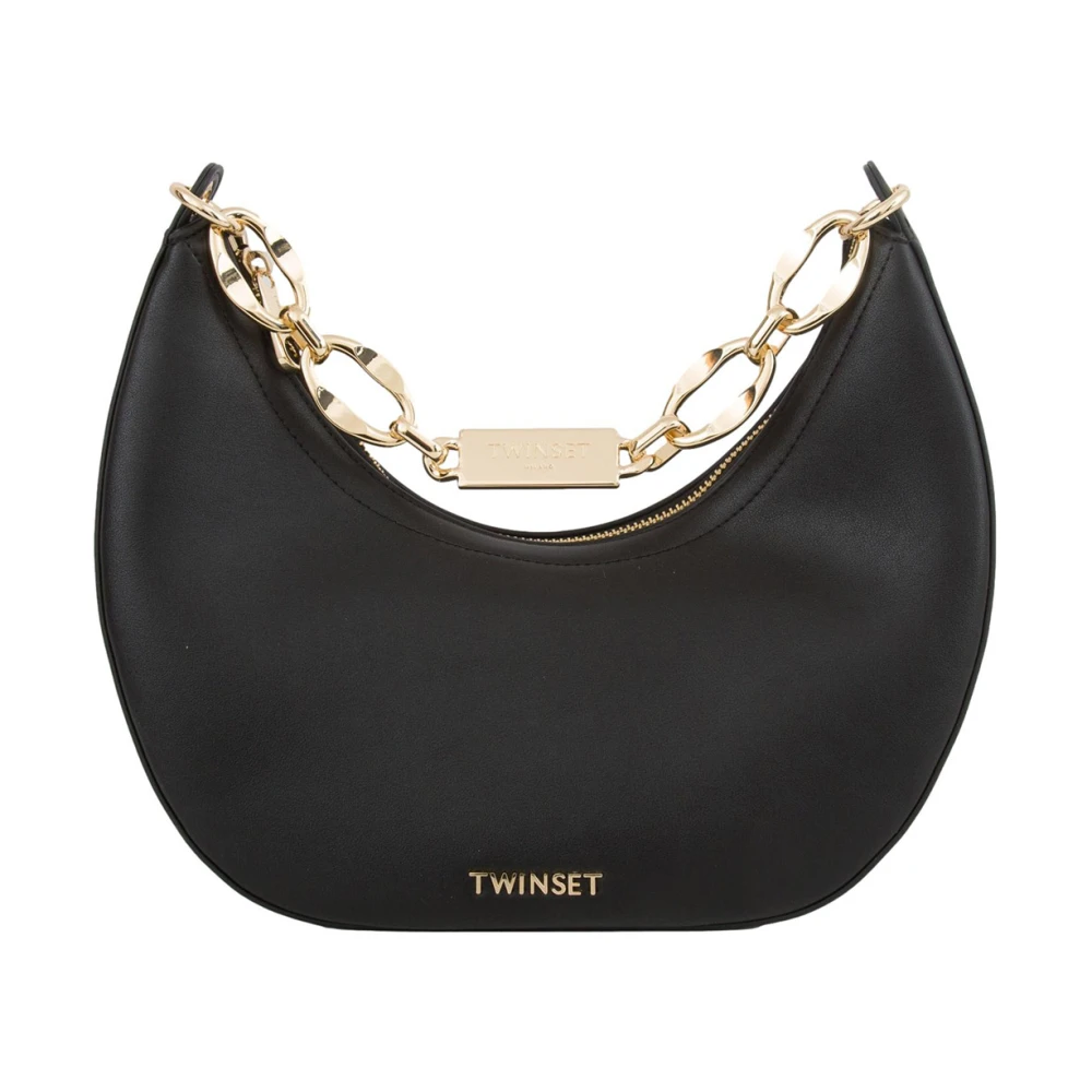 Twinset Zwarte Hobo Tas Black Dames