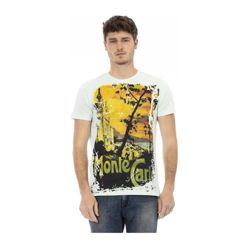 Trussardi Hombre Multicolor - Camiseta Manga Corta Cuello Redondo - Tops - 2XL - Camiseta Manga Corta Cuello Redondo
