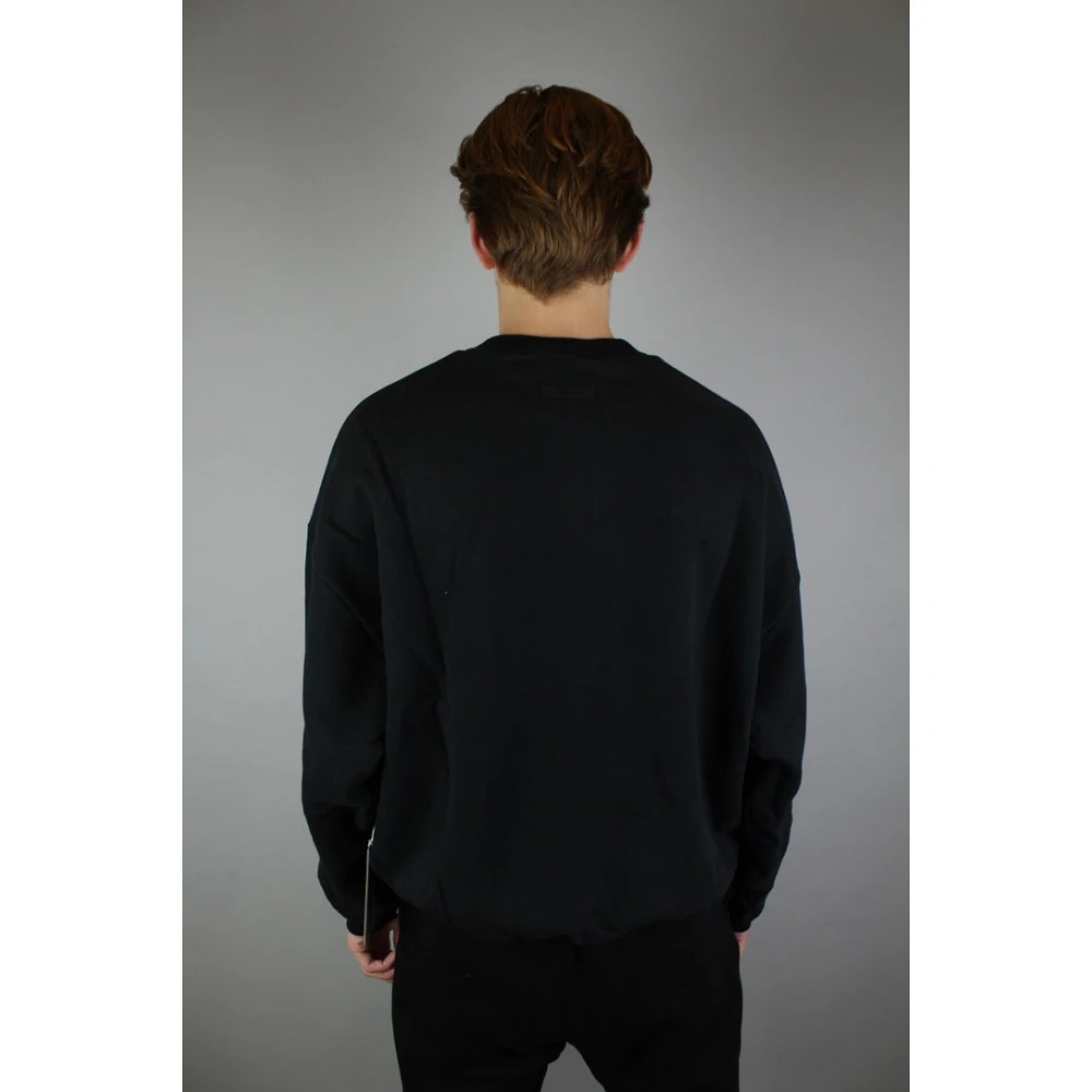 Fear Of God Zwart Heavy Fleece Crewneck Black Heren