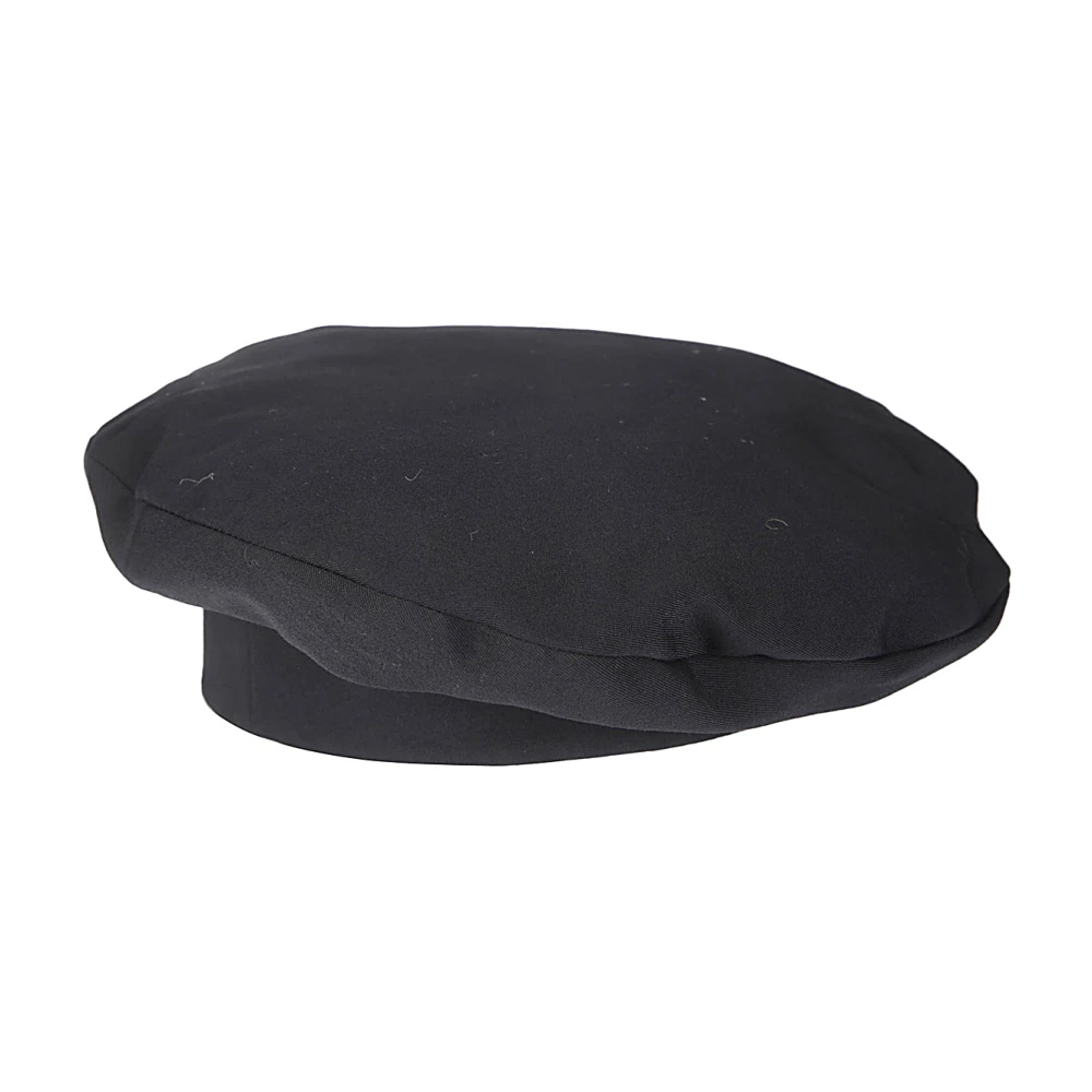 Yohji Yamamoto Ull Beret Hatt för Stiligt Utseende Black, Dam