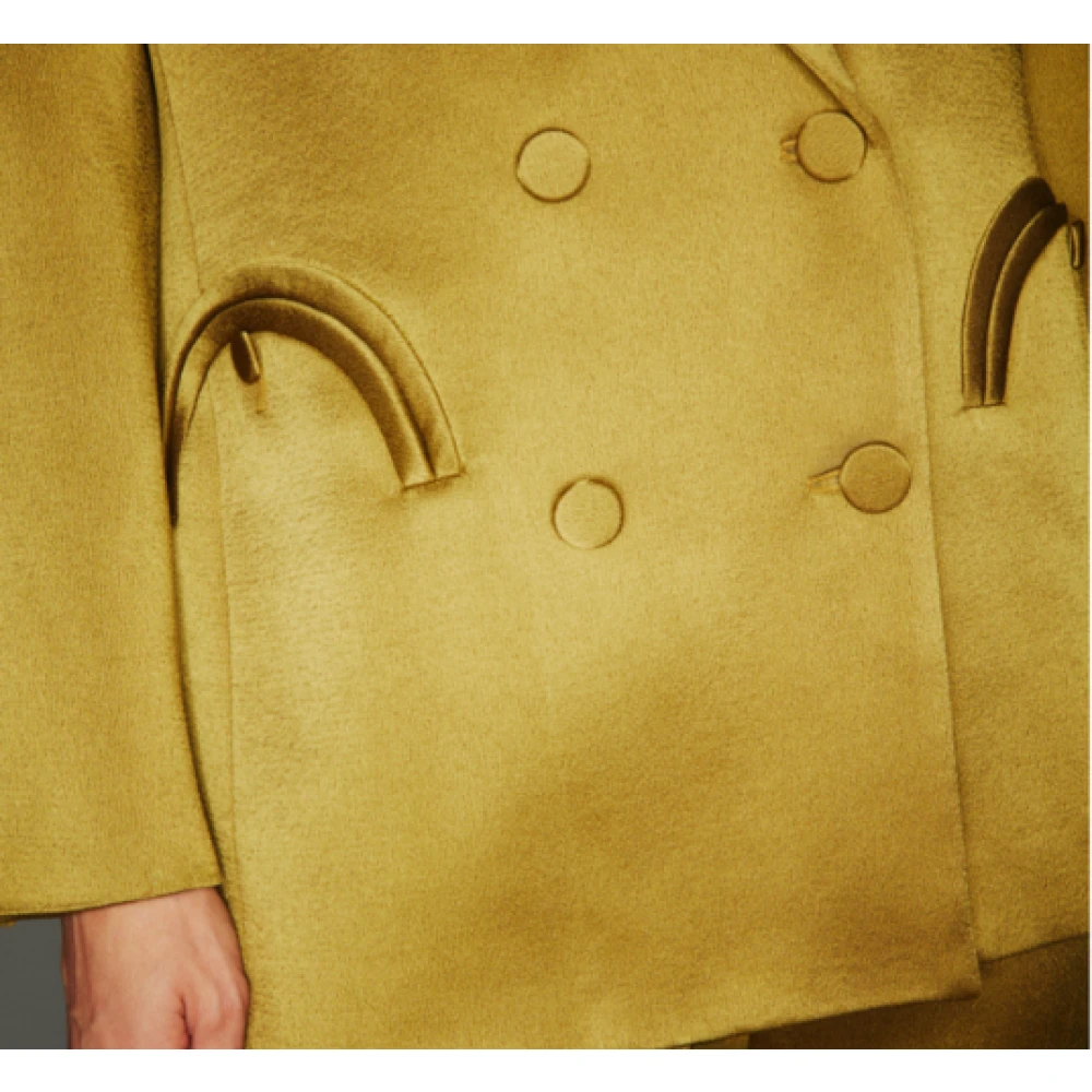 Blazé Milano Olijfgroene Novalis Blazer Yellow Dames