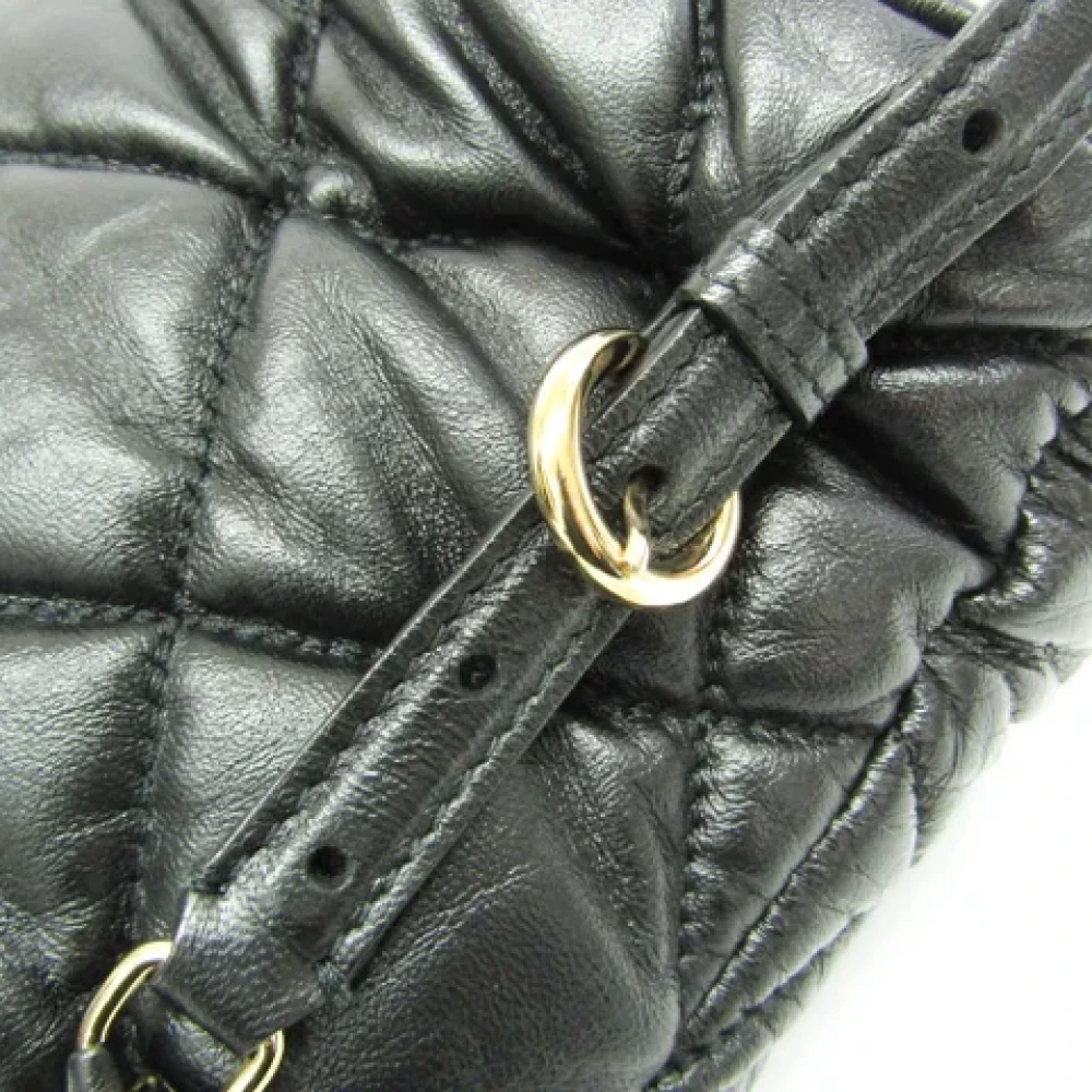 Salvatore Ferragamo Pre-owned Leather backpacks Black Dames