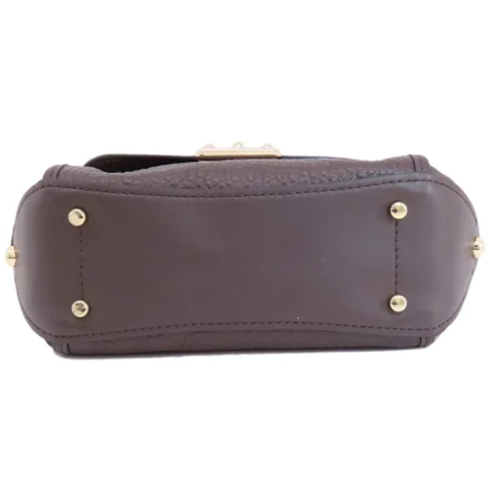 Coach Pre-owned Leather handbags Brown Dames