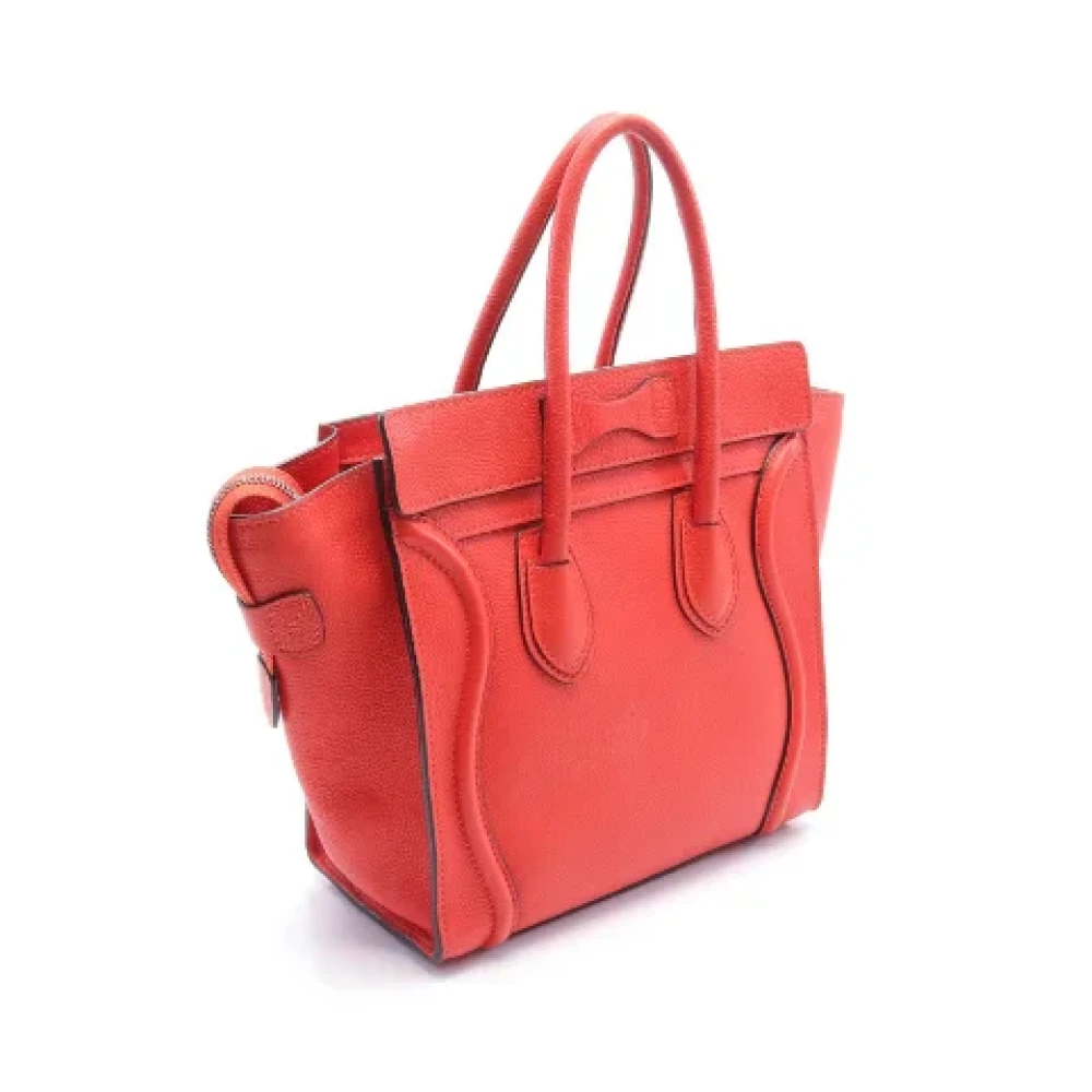 Celine Vintage Pre-owned Leather celine-bags Red Dames