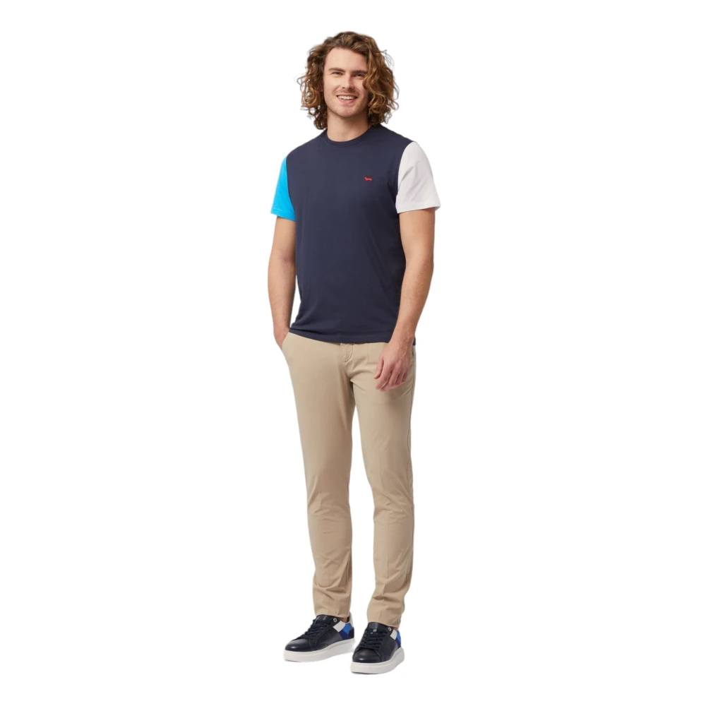 Harmont & Blaine Korte Mouw T-shirt Blue Heren