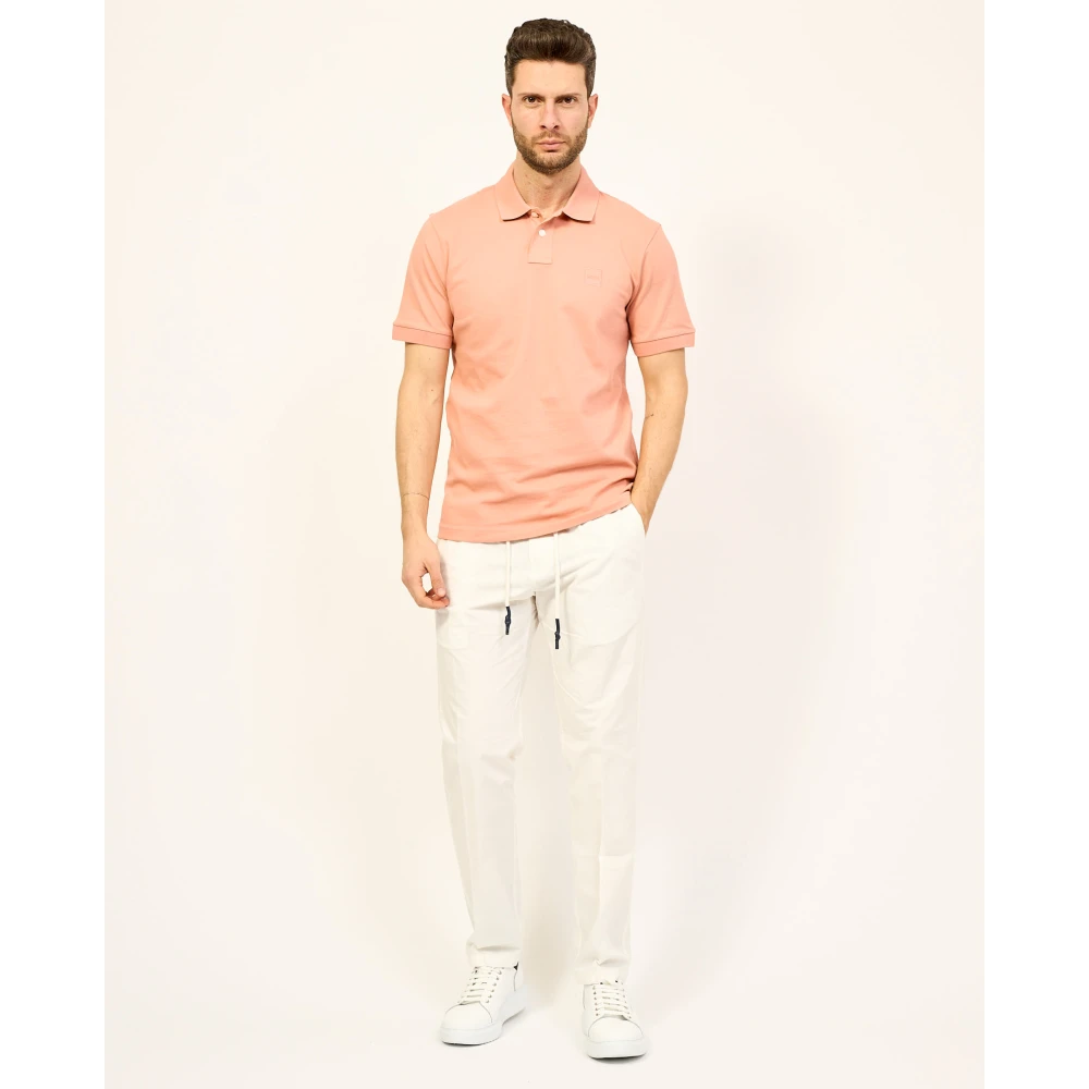 Boss Roze Polo Passenger T-shirt Pink Heren