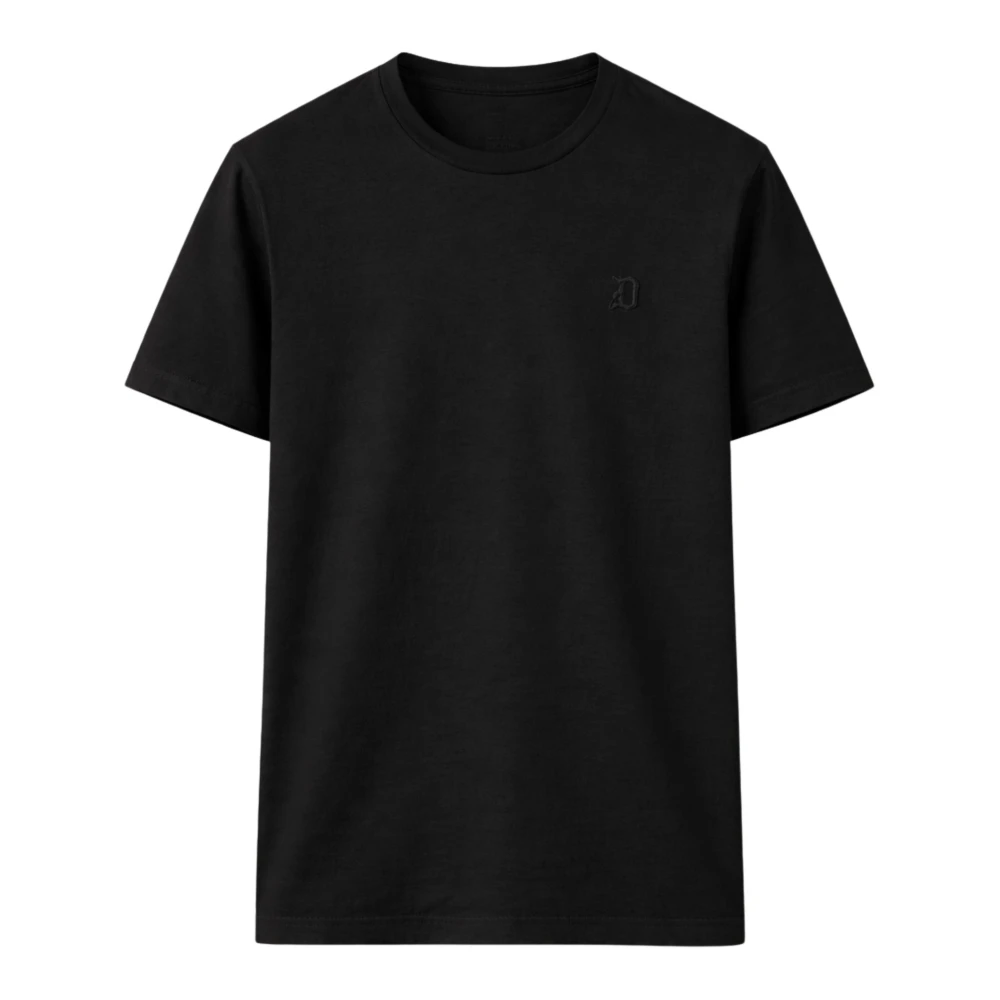 Dondup Men's Black T-Shirts, 2XL, T-Shirt Girocollo Regular