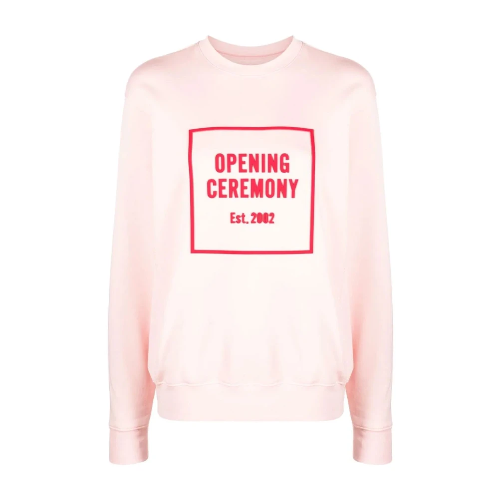 Opening Ceremony Pink Sweatshirts, Female, L, Casual Cotton Sweatshirt
