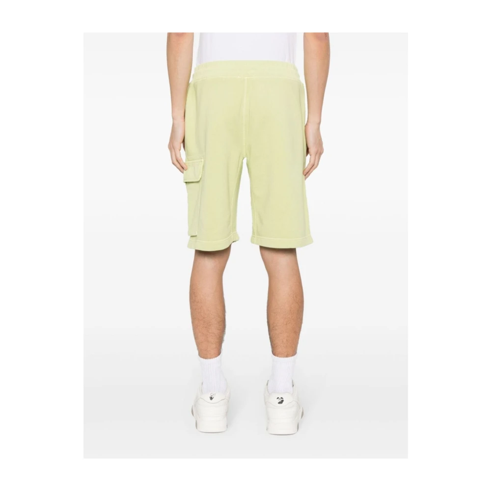 C.P. Company Iconische Lensdetail Cargo Shorts Green Heren