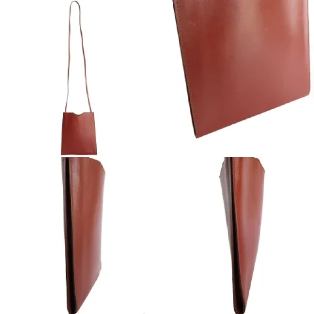 Hermès Vintage Pre-owned Leather shoulder-bags Brown Dames