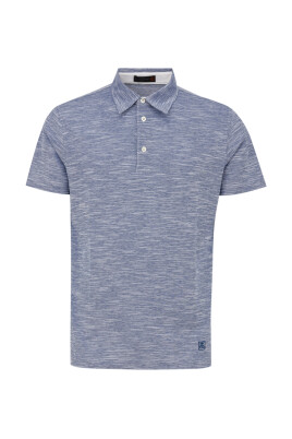 blue-melange-polo-short-sleeve-cotton