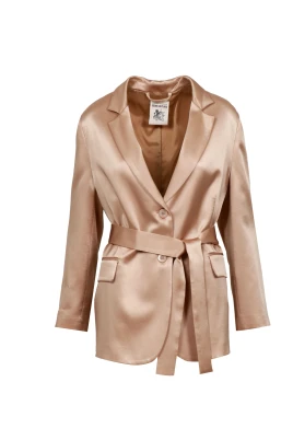 Sammetsblandad Blazer med Bä