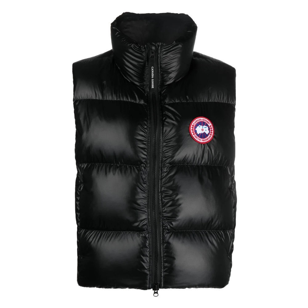 Quiltet Logo-Patch Puffer Vest