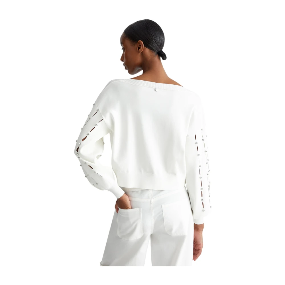 Liu Jo Stijlvolle Gebreide Top White Dames