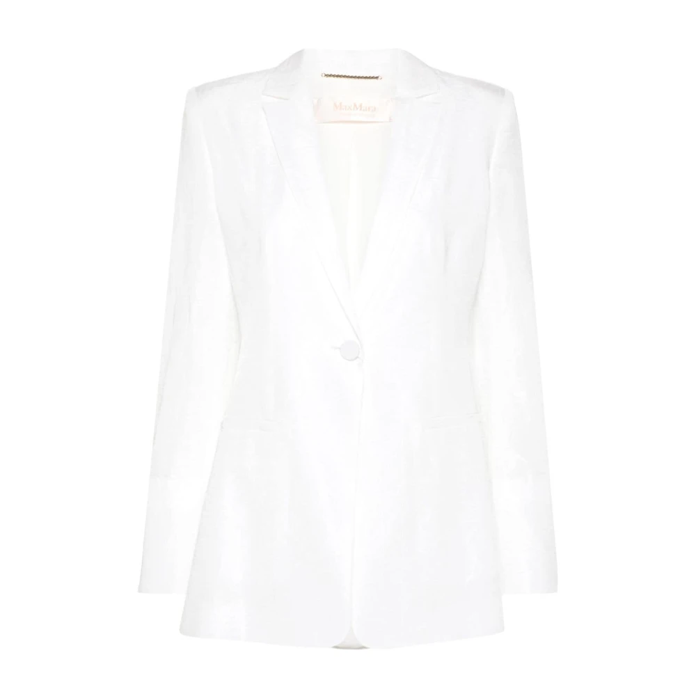 Max Mara Witte Bruidsjas Elegante Stijl White Dames