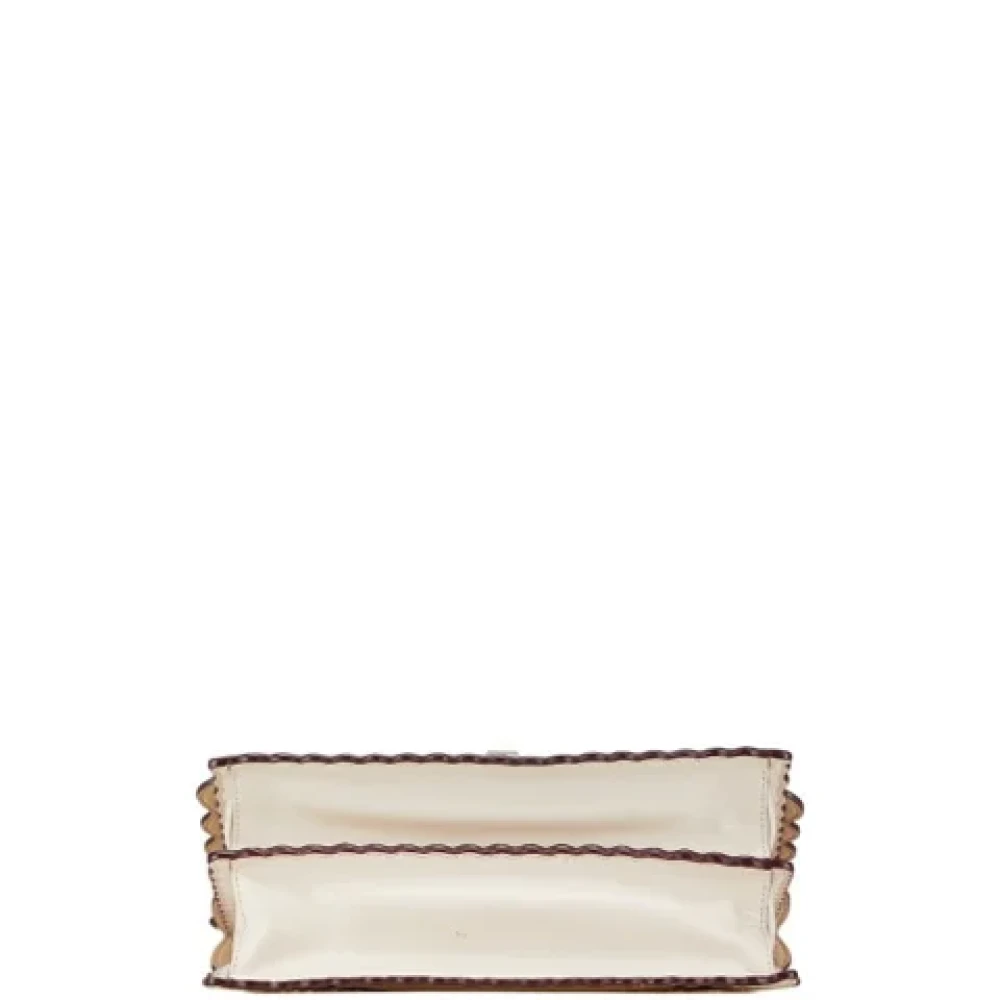 Fendi Vintage Pre-owned Leather fendi-bags Beige Dames