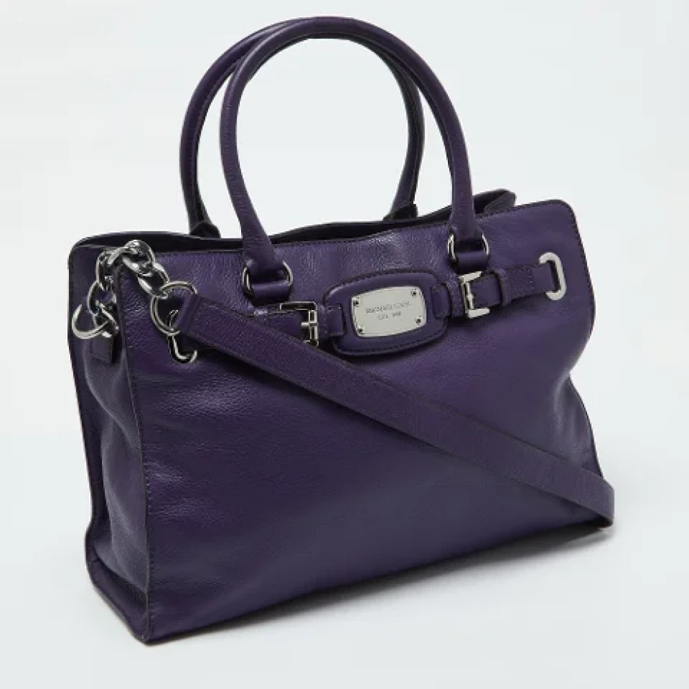 Michael Kors Pre-owned Leather handbags Purple Dames