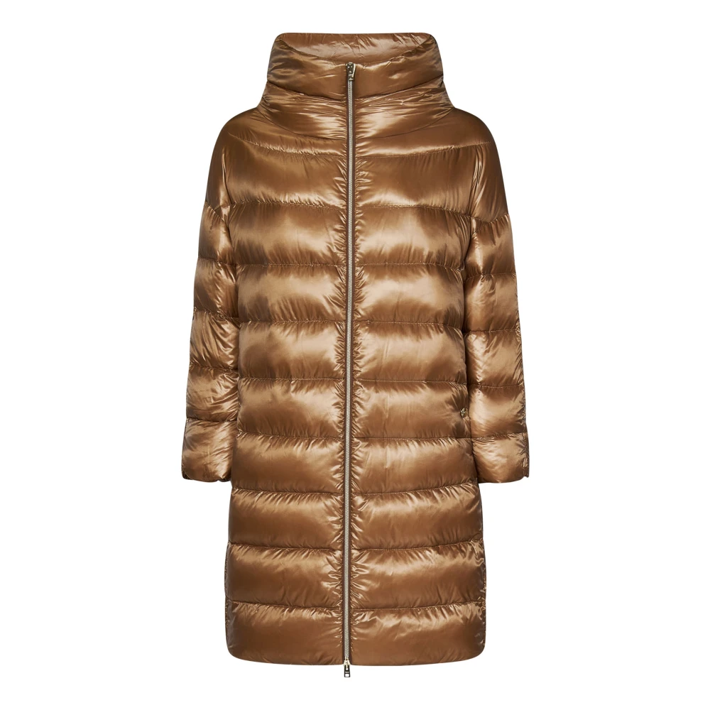 Herno Bruine Elegante Jas & Jas Aw24 Brown Dames