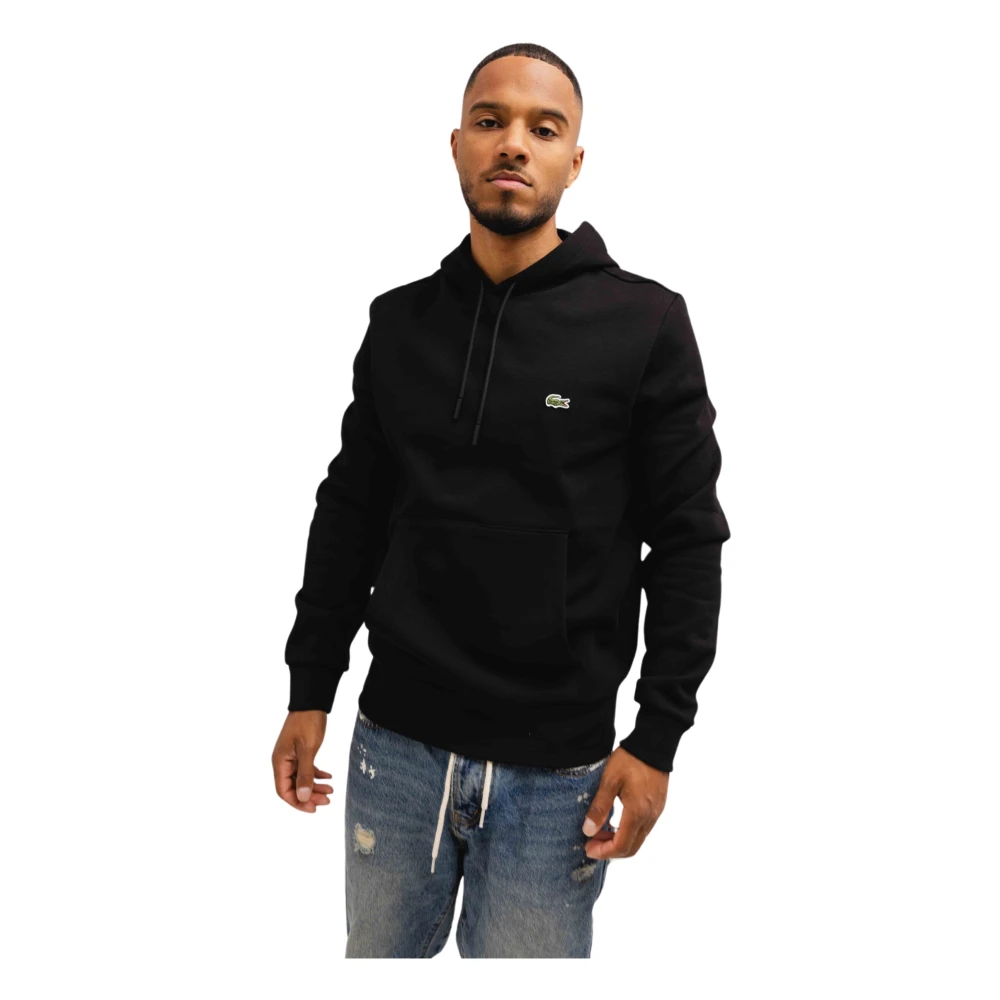 Lacoste Basis Hoodie Heren Zwart Black Heren