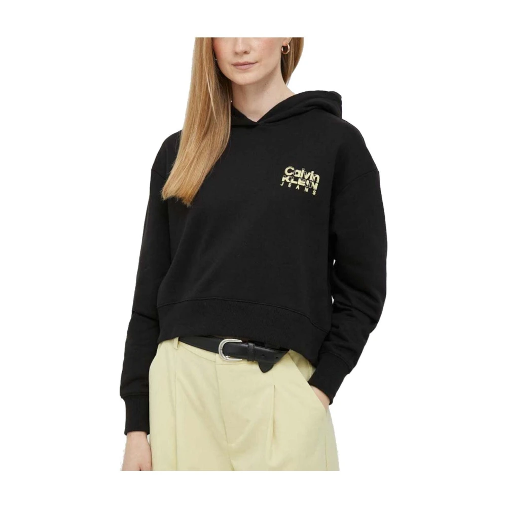 Calvin Klein Women's Black Colorful Artwork Hoodie - Hoodies - Xs - Sweatshirts & Hoodies