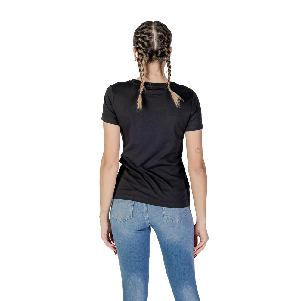 Guess Zwarte Katoenen Dames T-shirt Black Dames