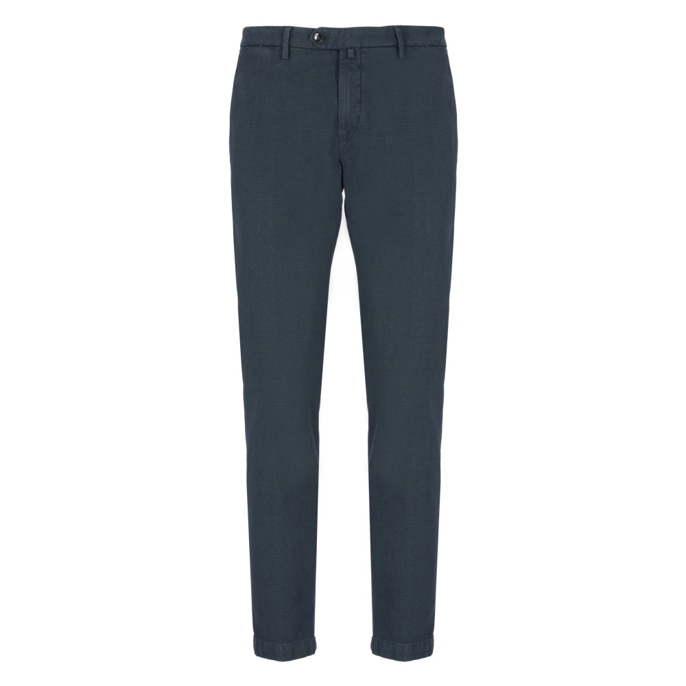 Briglia Blauwe Katoenen Broek met Zakken Blue Heren