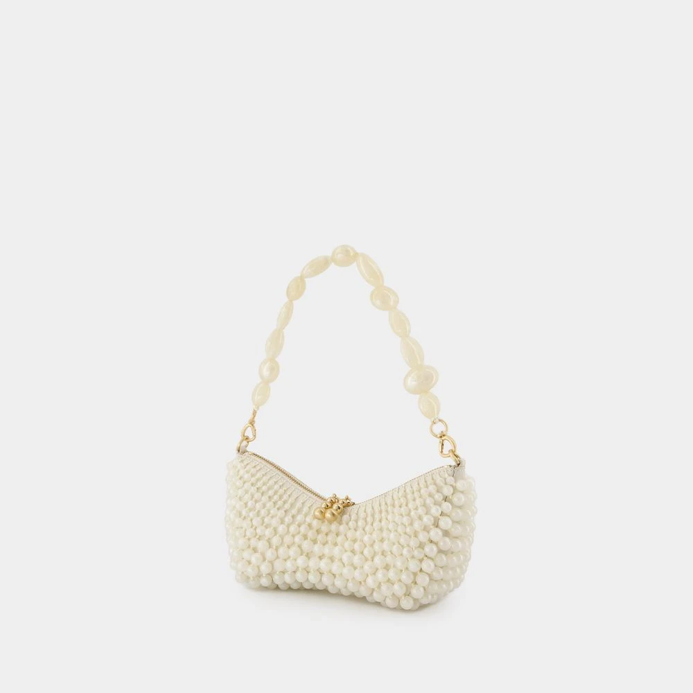 Cult Gaia Witte Acryl Clutch met Magnetische Sluiting White Dames