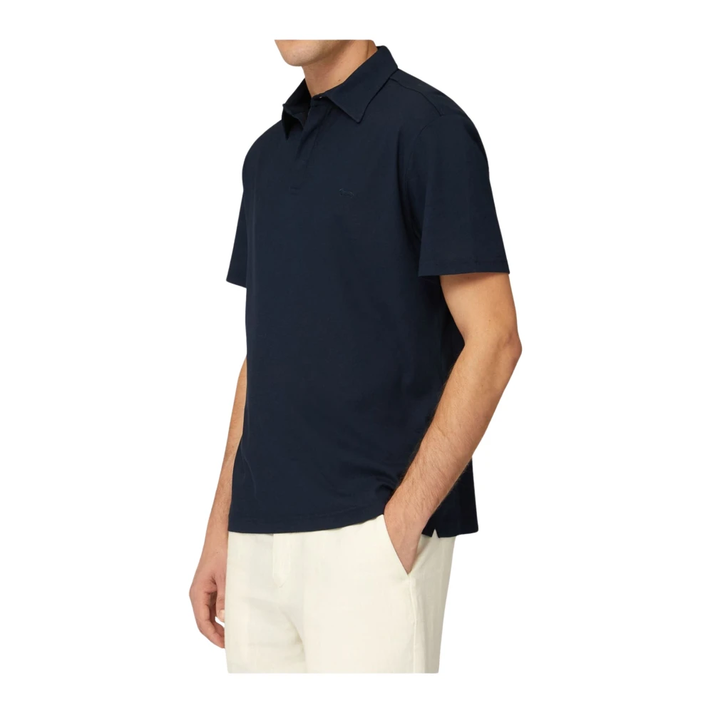 Harmont & Blaine Heren Ottoman Polo Shirt Blue Heren