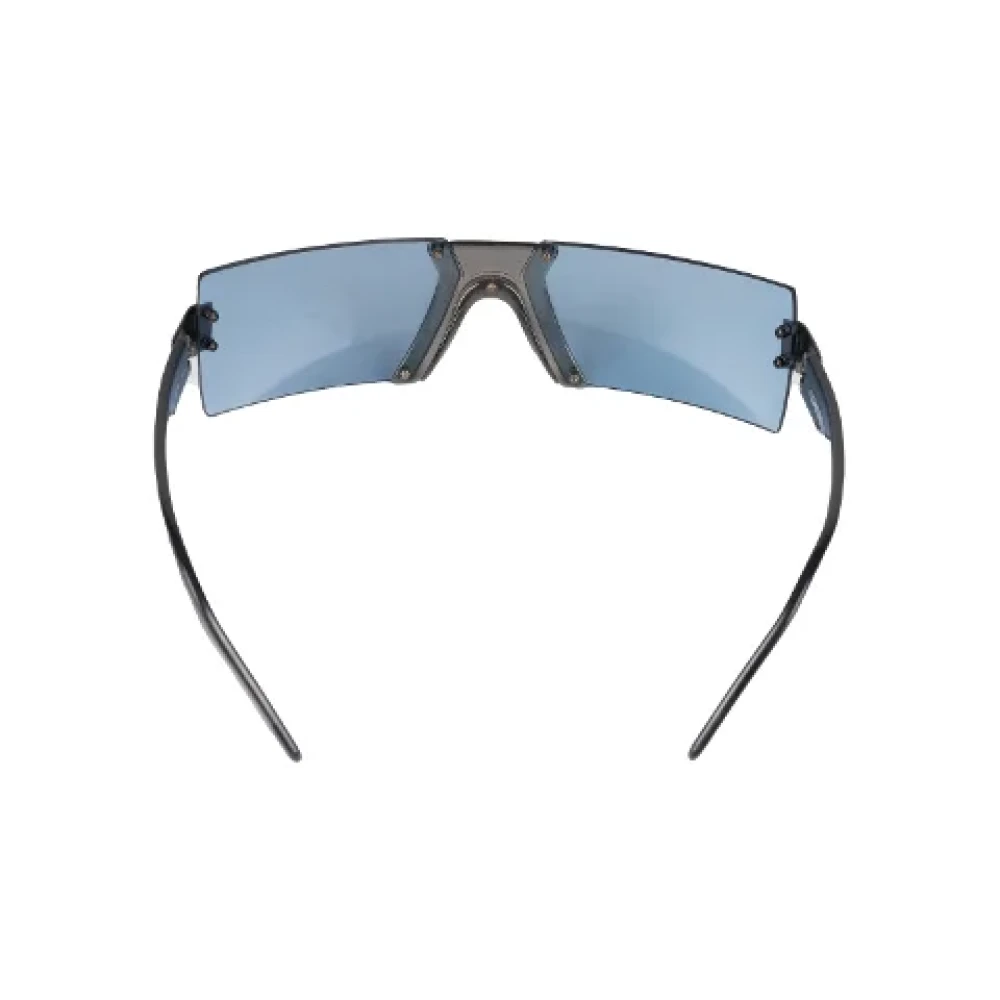Chanel Vintage Pre-owned Metal sunglasses Blue Dames