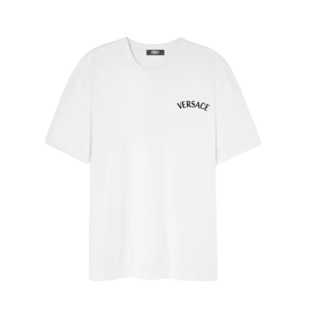 Versace Men's White T-Shirts And Polos