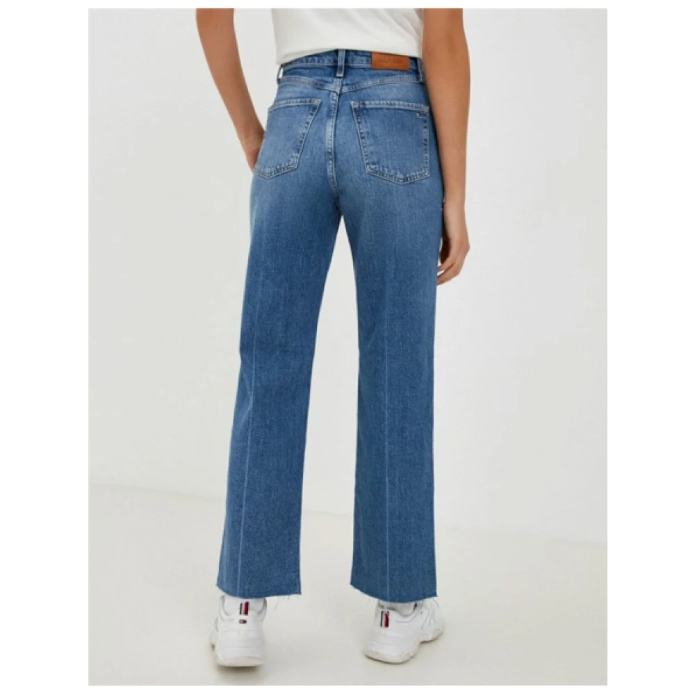 Tommy Hilfiger Flared Jeans met Hoge Taille Blue Dames