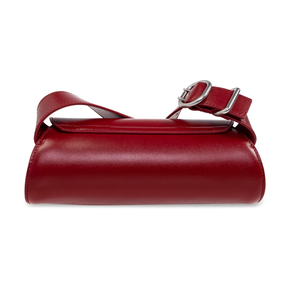 Jil Sander Schoudertas Cannolo Mini Red Dames