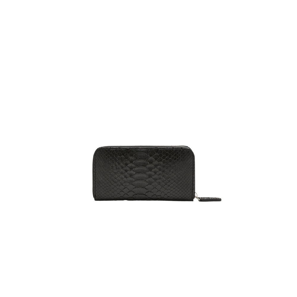 Biagini Python Ritsportemonnee Zwart Black Dames