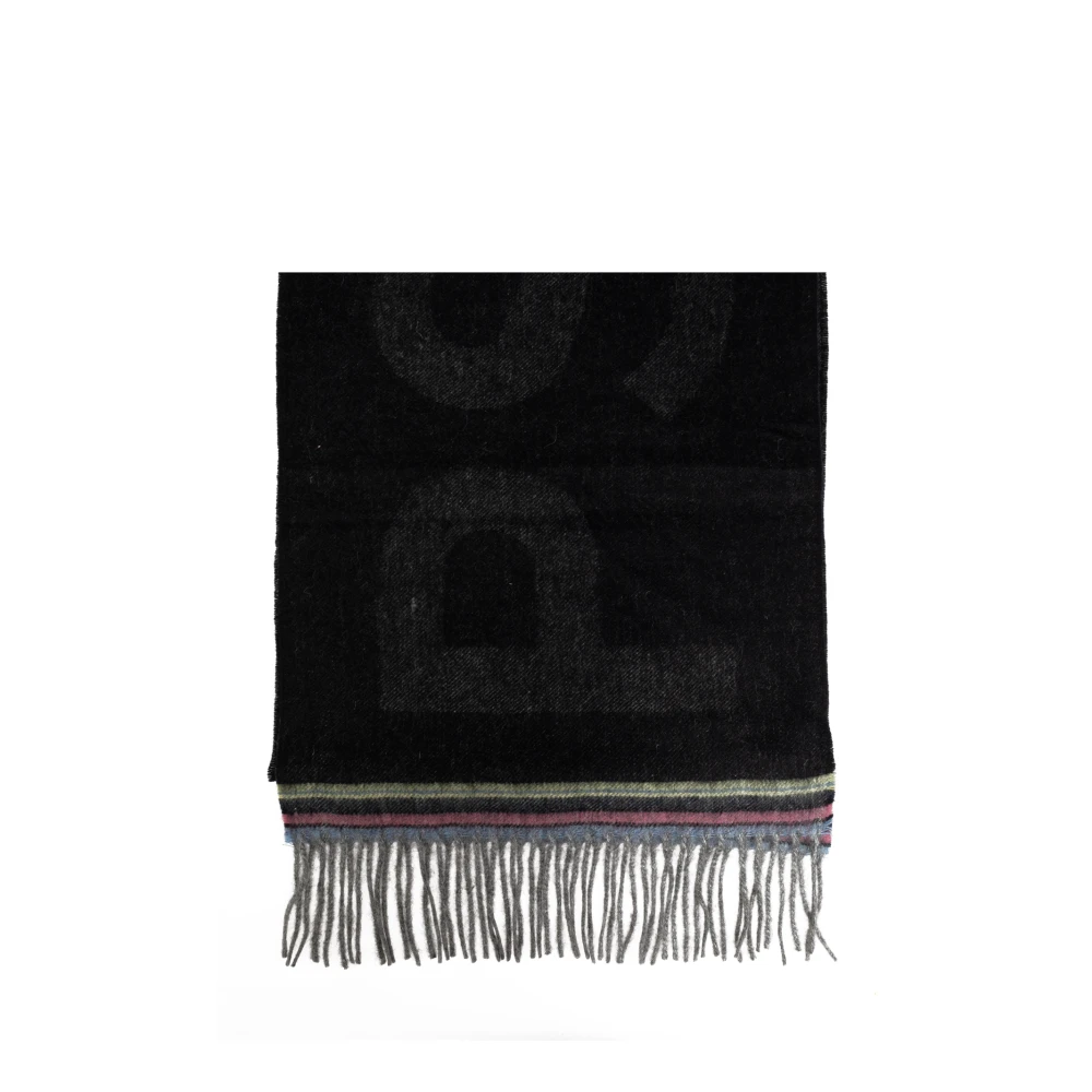 PS By Paul Smith Sjaal met geborduurd logo Black Heren
