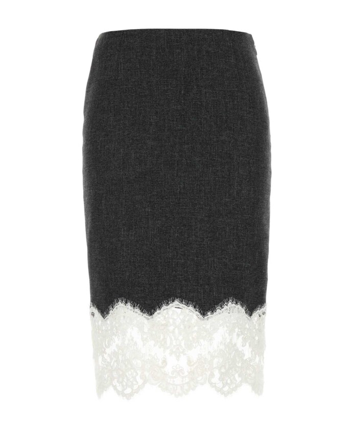 jupe-en-melange-de-viscose-extensible-charbon