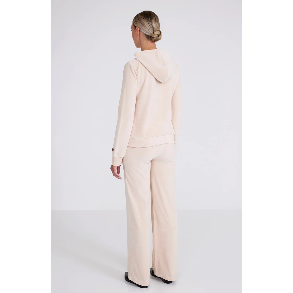 Busnel Zachte Beige Hoodie Jas Beige Dames