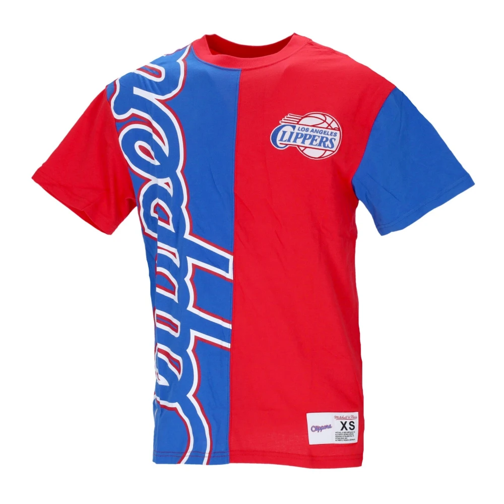 Mitchell & Ness NBA Play By Play Tee Red Heren