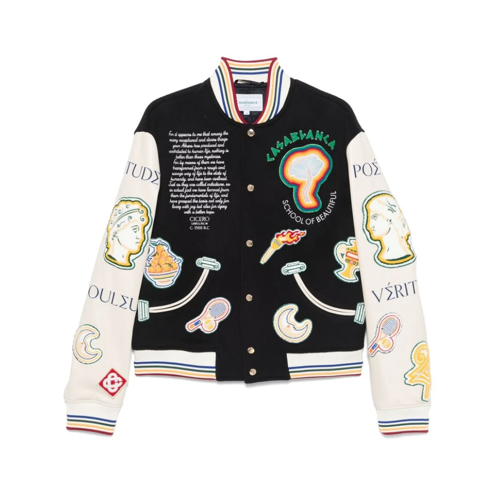 Casablanca Chenille Patchwork Baseball Jack Multicolor Heren