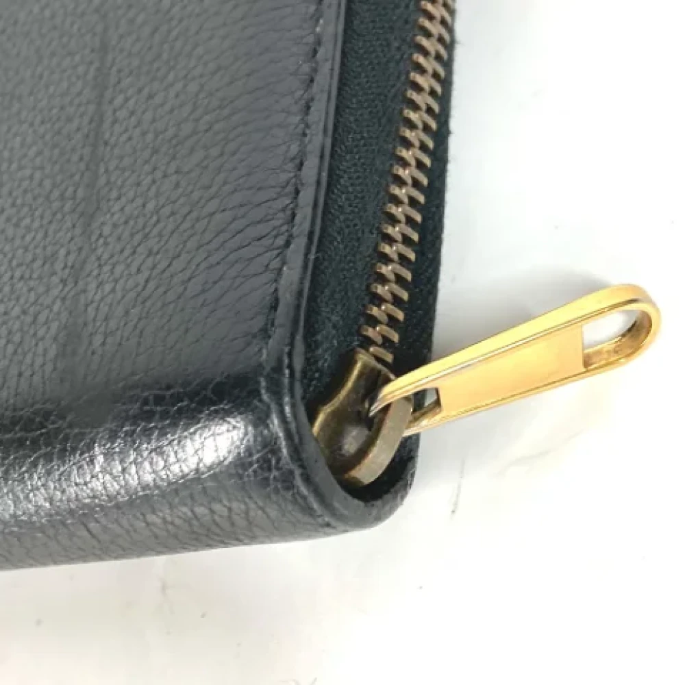 Gucci Vintage Pre-owned Leather wallets Black Dames