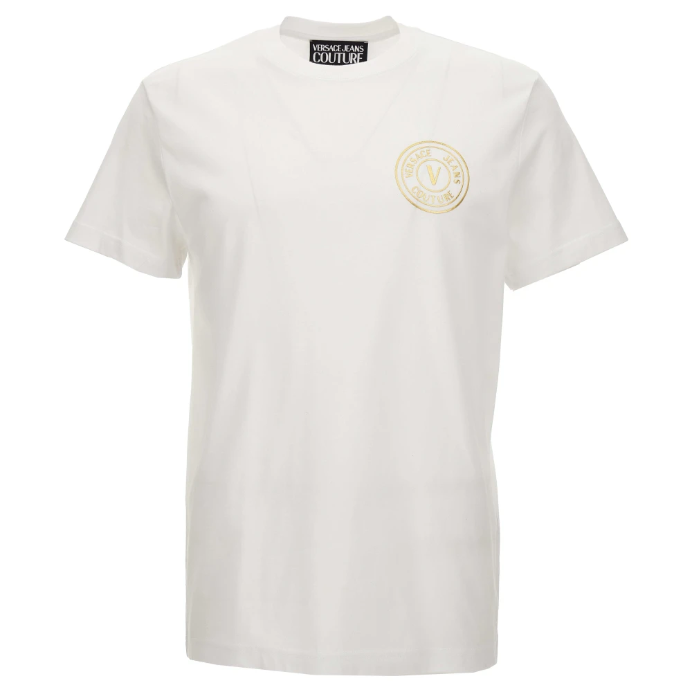 Versace Jeans Couture Men's White T-Shirts And Polos - T-Shirts - S - Tops