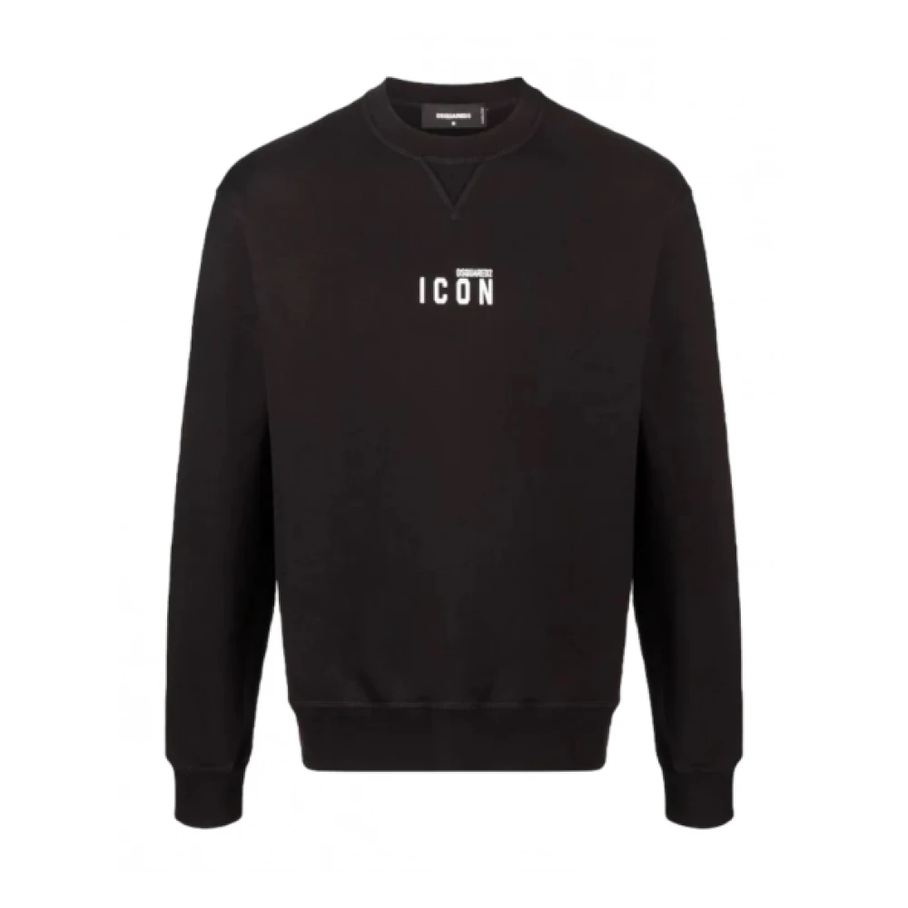 Dsquared2 Icon Print Sweatshirt Black, Herr